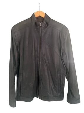 Remy Leather Men's Black Zip-Front Jacket